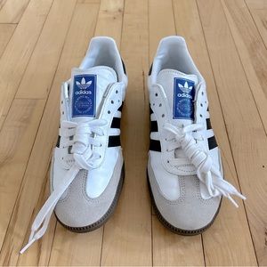 Like New Adidas Sambas OG Cloud White / Core Black / Gum Sz W 8.5 M 7.5